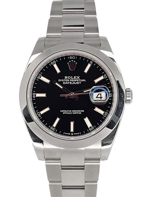 rolex oyster perpetual datejust negro|Rolex Datejust 126300 41mm.